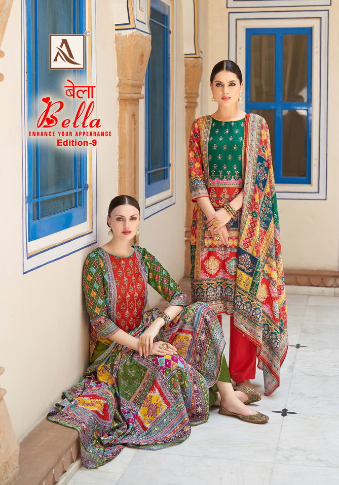 Bella 9 By Alok Suit Muslin Printed Dress Material Wholesale Shop in Surat